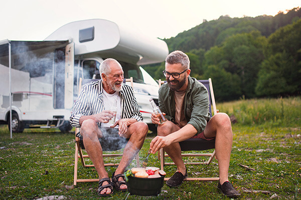 Barbecue camping-car