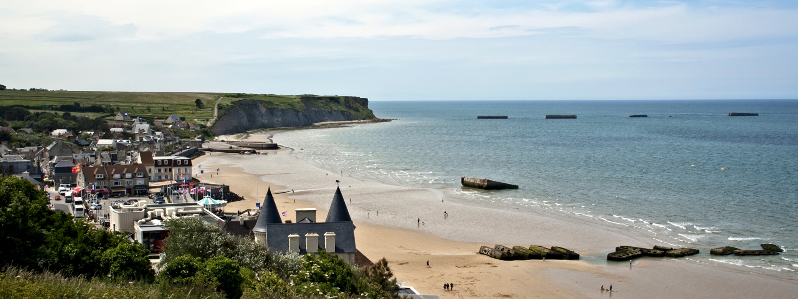 Plage du débarquement camping car