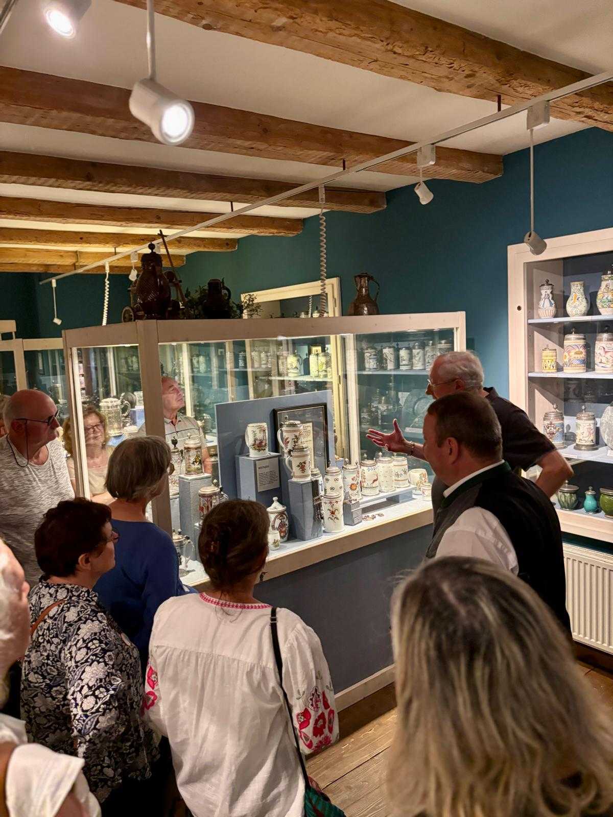 Visite du musée des bocks de bière lors de la visite usine HYMER en 2025