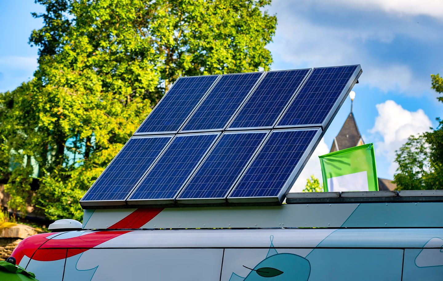 Énergie solaire en caravane.