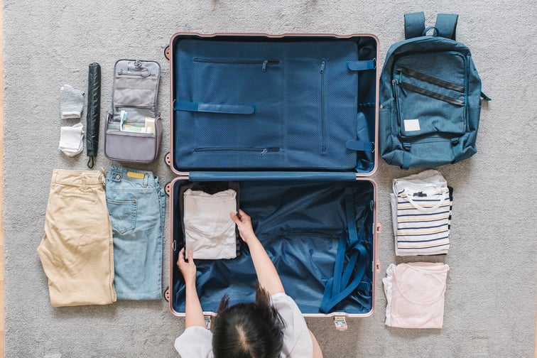 flatlay-luggage-travel